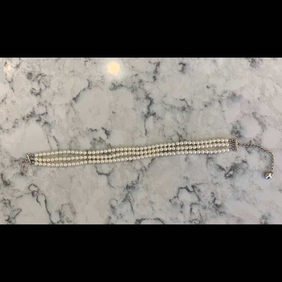 Designer fashion jewelry pearl choker - Picture 1 of 5